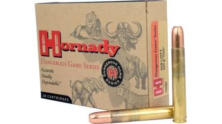 Hornady Dangerous Game Series Rifle Ammunition .458 Lott 500 gr DGS 2300 fps - 20/box
