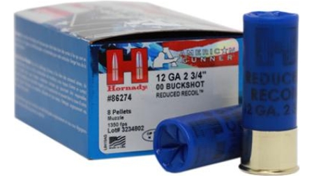 Hornady American Gunner Reduced Recoil Shotshells 12ga. 2-3/4" 1350 fps #00 10/ct