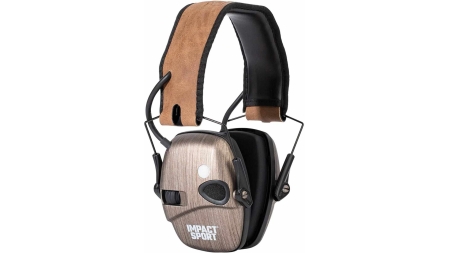 Howard Leight Impact Sport Bluetooth Earmuff Brushed Bronze Brown Band 21dB