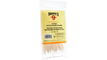 COTTON CLEANING SWAB 100 CT WOOD GRAIN 5.9 LONG POLY BAG