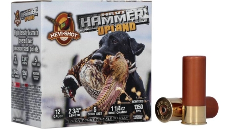 HEVI-Shot Hevi-Hammer Upland Shotshell 12ga 2-3/4" 1-1/4oz 1350 fps #5 25/ct