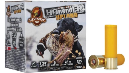 HEVI-SHOT HEVI Hammer Upland Shotshells 20ga 2-3/4" 7/8oz 1325 fps #5 25/ct
