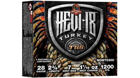 HEVI-Shot Hevi-18 Shotshells 28ga 2-3/4" 1-1/16oz 1200 fps #7 5/ct