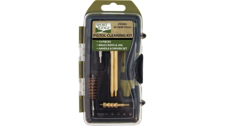 TacShield Sport Ridge 14pc Pistol Cleaning Kit - 40 Cal/10mm Black