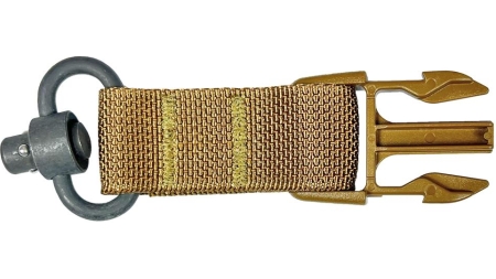 TacShield Side Release Buckle Attachment for QD Push Button Coyote Brown