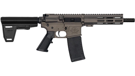 GLFA 223 Wylde Braced Pistol .223 Wylde 30rd Magazine 7.5" Nitride Barrel Tungsten Finish