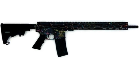 Great Lakes AR-15 "Saved By the Splatter" Rifle .223 Wylde 30rd Magazine 16" Barrel Black/Nitride