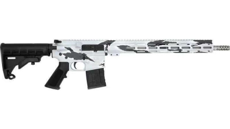 GLFA .223 Wylde Rifle .223 Wylde 30rd Magazine 16" Threaded Barrel Snow Camo Stainless Steel with 15.25" Handguard