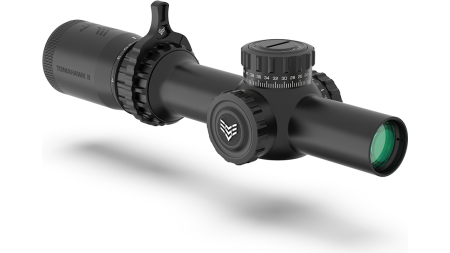 Swampfox Tomahawk II Rifle Scope 1-6x24 30mm SFP BFO Green Illum. Black