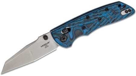 Hogue Deka ABLE Lock Folder: 3.25" Wharncliffe Blade - Tumbled Finish G-Mascus Blue Lava G10 Frame
