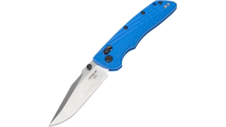 Hogue Deka Manual Folder Knife 3 1/4" Clip Point Blade Blue and Silver