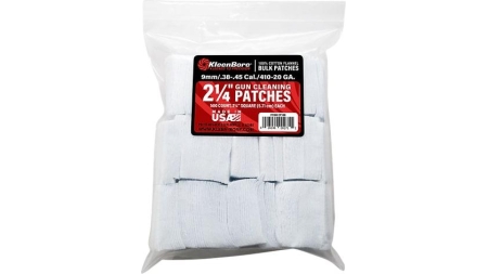 KleenBore 2 1/4" Bore Cleaning Patches .38/.45 Cal .410-20 ga 500/ct