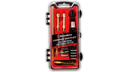 KleenBore Multi-Handgun Cleaning Kit .38/9mm Luger/10mm/.40/.45 Caliber