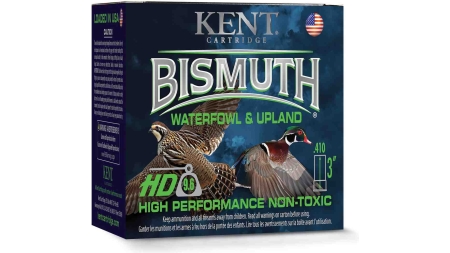 Kent Bismuth High-Performance Non-Toxic Waterfowl & Upland Shotshells 410ga 3" 9/16oz 1150 fps #4 25/ct