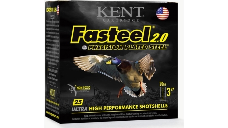 Kent Fasteel 2.0 Shotshells 20 ga 3" 7/8oz 1550 fps #3 25/ct