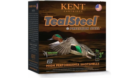 Kent Teal Steel Shotshells 12ga 2-3/4" 1-1/4oz 1300 fps #6 25/ct