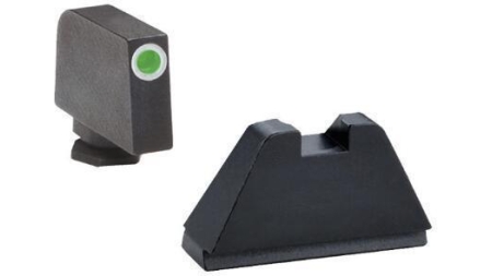 Ameriglo Tritium Tall Sights for all Glock Models except 42 43 -Green/White Outline