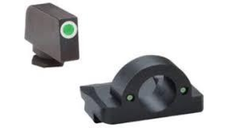 Green Tritium Outline White for Glock Gen 5 17-19-19X-26-45