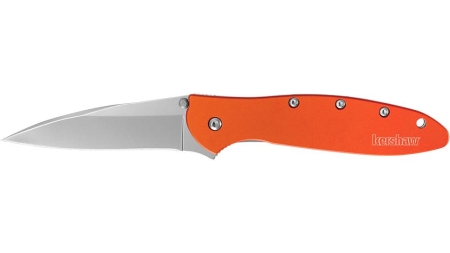 Kershaw Leek Folding Knife 3" Drop Point Blade Orange