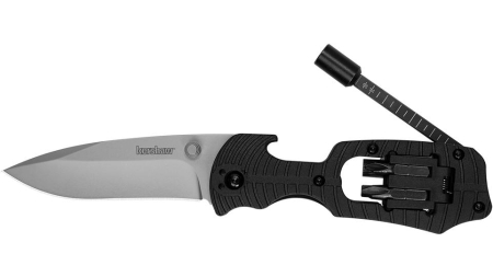 Kershaw Select Fire Folding Knife 3-2/5" Drop Point Blade Black