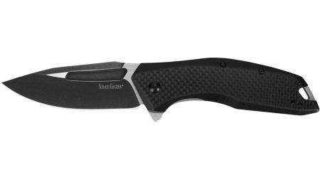 Kershaw Flourish Folding Knife 3-1/2" Drop Point Blade Black