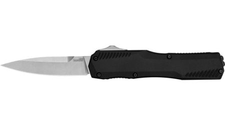 Kershaw Livewire OTF Automatic Knife 3-3/10" Drop Point Blade Black