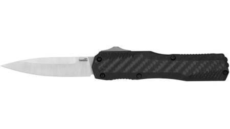 Kershaw Livewire OTF Automatic Knife 3-3/10" Spear Point Blade Black