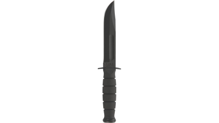Ka-Bar Short Ka-Bar Fixed Knife 5-1/4" Clip Point Blade Black
