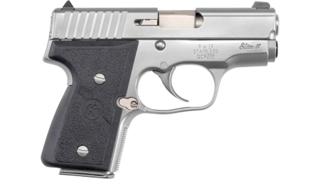 Kahr Arms MK9 Handgun 9mm Luger 6&7rd Magazines (2) 3" Barrel Silver with Black Grips CA Compliant