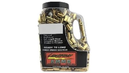 Lightning Ammo Reman. Cleaned & Polished Brass 9mm 500/ct Jug