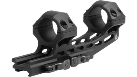 Leapers 1-Piece UTG ACCU-SYNC QR Cantilever Mount 1" High w 50mm Offset - Matte Black