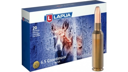 Lapua Rifle Ammunition 6.5 Creedmoor 156gr Mega SP 2559 fps 20/ct