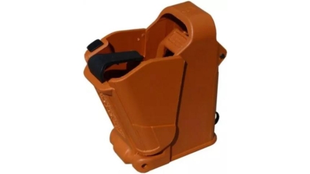 Maglula UpLULA Universal Pistol Mag Loader/Unloader 9mm TO .45 cal - Orange Brown