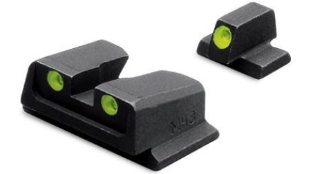 Meprolight Smith & Wesson Tru-Dot Night Sight Set - TD M&P Full Size Compact. 9mm .40 Fixed Set Green