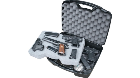 MTM Snap-Latch Four 4 Pistol Case for Up to 8" Barrel - Black