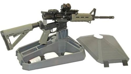 MTM MSRMS ArmAR Modern Sporting Rifle Maintenance Stand for  AR-15 | DMPS Stule | AR-10 Grey