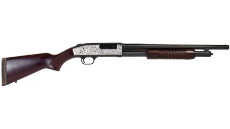 Mossberg 500 Retrograde Shotgun 12 ga 3" Chamber 5rd 18.5" Barrel Filigree Polished