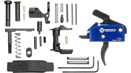 Midwest Industries Drop In Trigger Kit with Lower Parts Ambi Safety Black