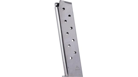Mec-Gar 1911 Govt Handgun Magazine .45 ACP HT Nickel 10/rd