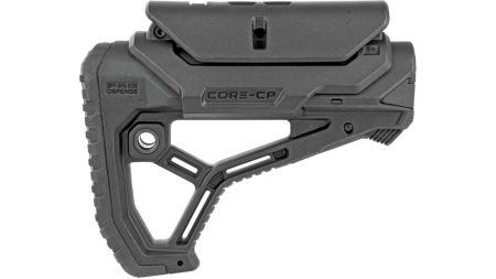 Fab Defense GL-CORE CP Buttstock with Adjustable Cheek-Rest for Milspec and Commercial Tubes Black