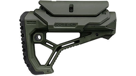 Fab Defense GL-CORE CP Buttstock with Adjustable Cheek-Rest for Milspec and Commercial Tubes OD Green