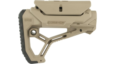 Fab Defense GL-CORE CP Buttstock with Adjustable Cheek-Rest for Milspec and Commercial Tubes FDE