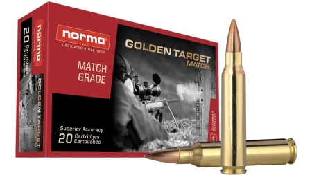 Norma Golden Target Match Rifle Ammunition .223 Rem 69 gr BTHP 2936 fps 20/ct