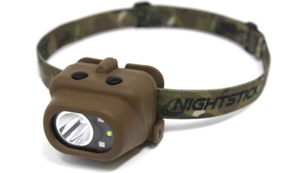 Nightstick Multi-Function Headlamp 210 Lumens White/Red/Green Lights FDE
