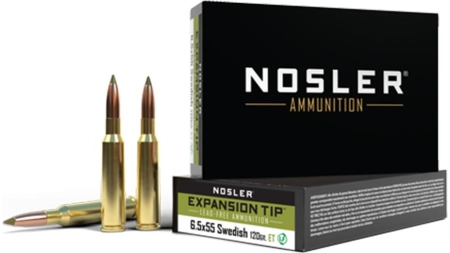 Nosler ETA Rifle Ammunition 6.5x55 120gr SP 2756 fps 20/ct
