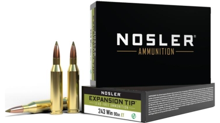 Nosler ETA Rifle Ammunition .243 Win 90gr SP 3050 fps 20/ct