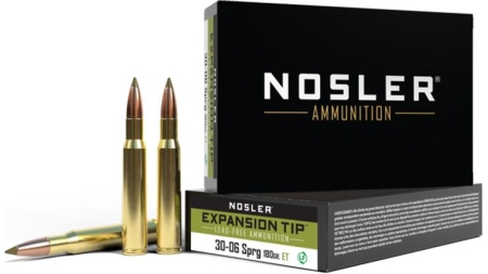 Nosler ETA Rifle Ammunition .30-06 Sprg 180gr ET 2750 fps 20/ct