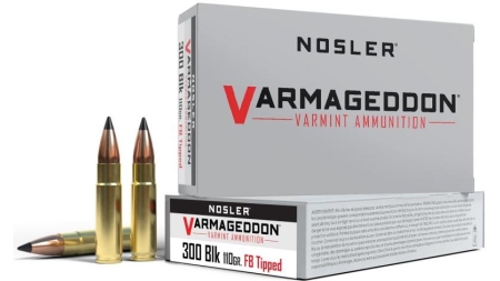 Nosler Varmegeddon Rifle Ammunition .300 AAC 110 gr BSB 2200 fps 20/ct