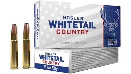 Nosler Whitetail Country Rifle Ammunition 35 Rem 200gr JSP 2075 fps 20/ct