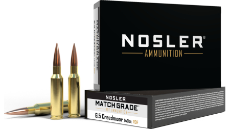 Nosler RDF Match Grade Rifle Ammunition 6.5 Creedmoor 140gr OTM 2650 fps 20/ct